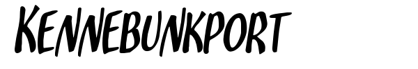 Kennebunkport font preview