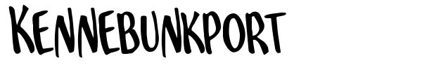 Kennebunkport font preview