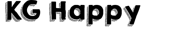 KG Happy font preview