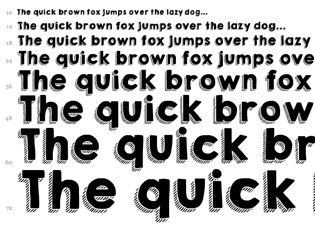 KG Happy font waterfall