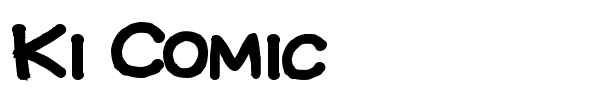 Ki Comic font preview