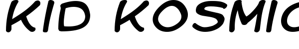 Kid Kosmic font