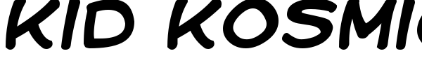 Kid Kosmic font preview