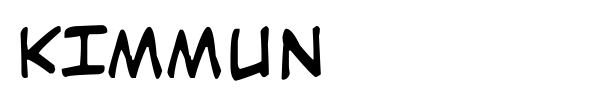 Kimmun font