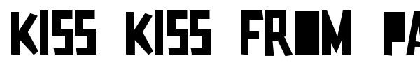Kiss Kiss From Paris font preview