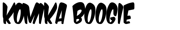 Komika Boogie font