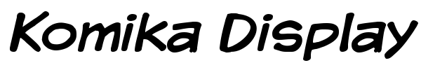 Komika Display font
