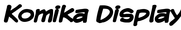 Komika Display font preview