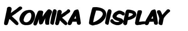 Komika Display font preview