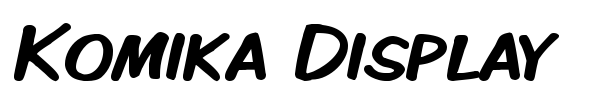 Komika Display font preview