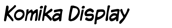 Komika Display font preview