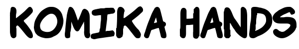 Komika Hands font preview