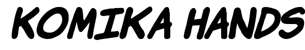 Komika Hands font preview