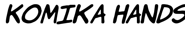 Komika Hands font preview
