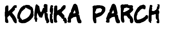 Komika Parch font