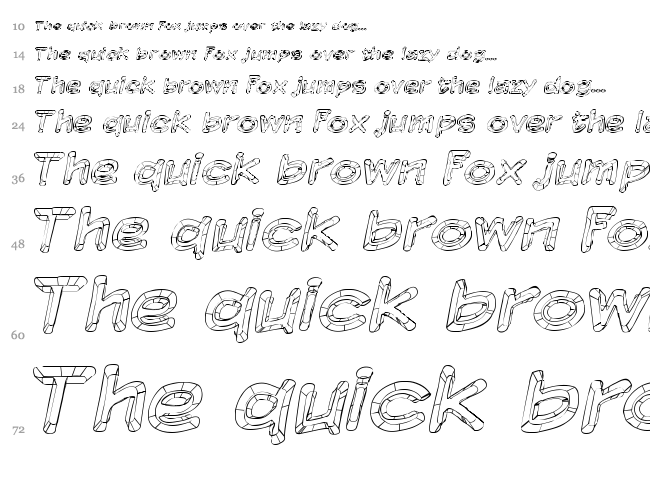 Komika Sketch font waterfall