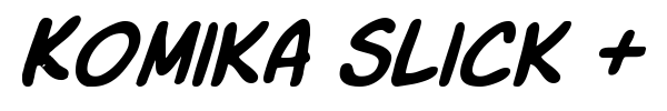 Komika Slick + Slim font preview