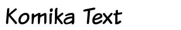 Komika Text font