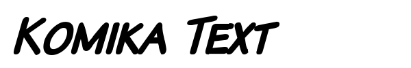 Komika Text font preview