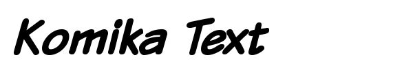 Komika Text font preview