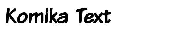 Komika Text font preview