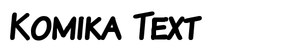 Komika Text font preview