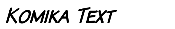Komika Text font preview