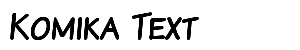 Komika Text font preview