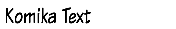 Komika Text font preview