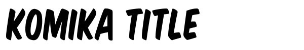 Komika Title font