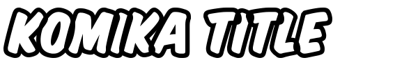 Komika Title font preview
