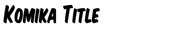 Komika Title font preview