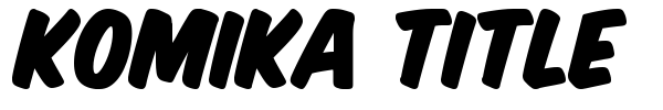 Komika Title font preview