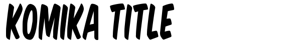 Komika Title font preview
