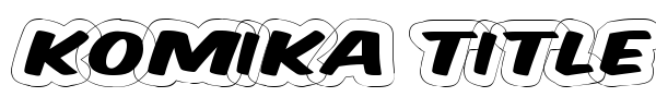 Komika Title font preview