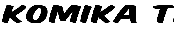 Komika Title font preview