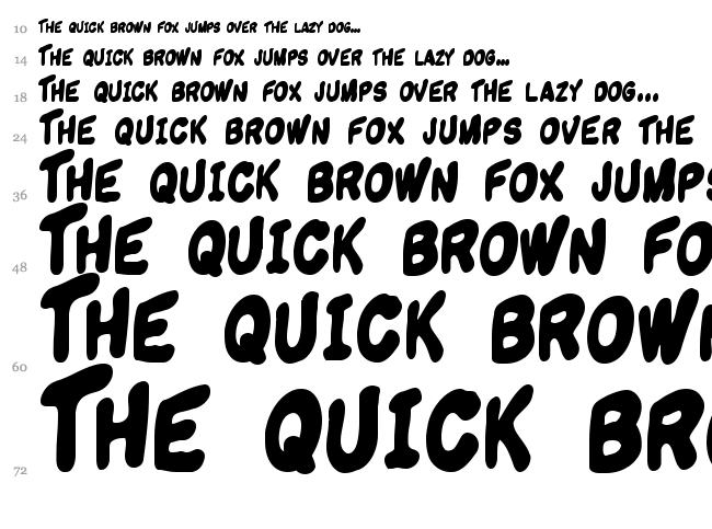 Komikandy font waterfall