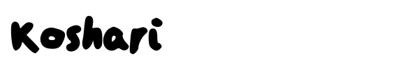 Koshari font