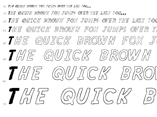 Kryptoscripto font waterfall