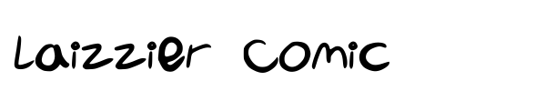Laizzier Comic font
