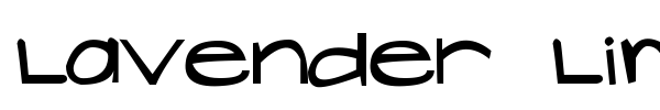 Lavender Lime font preview