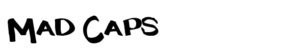 Mad Caps font
