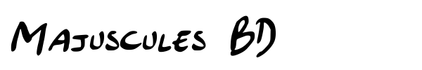 Majuscules BD font