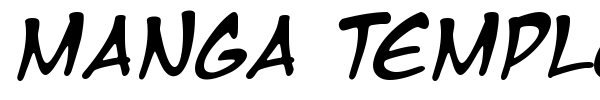 Manga Temple font