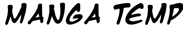 Manga Temple font preview