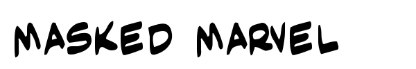 Masked Marvel font