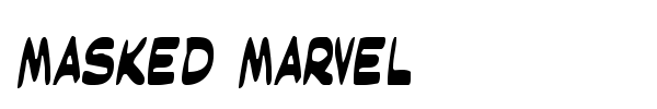 Masked Marvel font preview