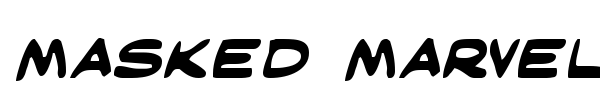 Masked Marvel font preview
