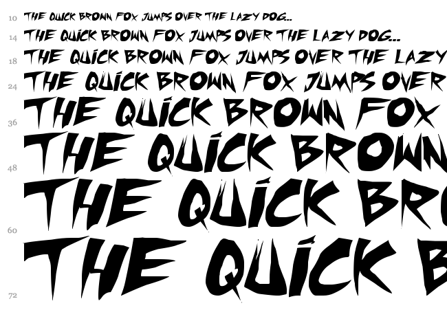 Mic Check TBS font waterfall