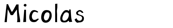 Micolas font